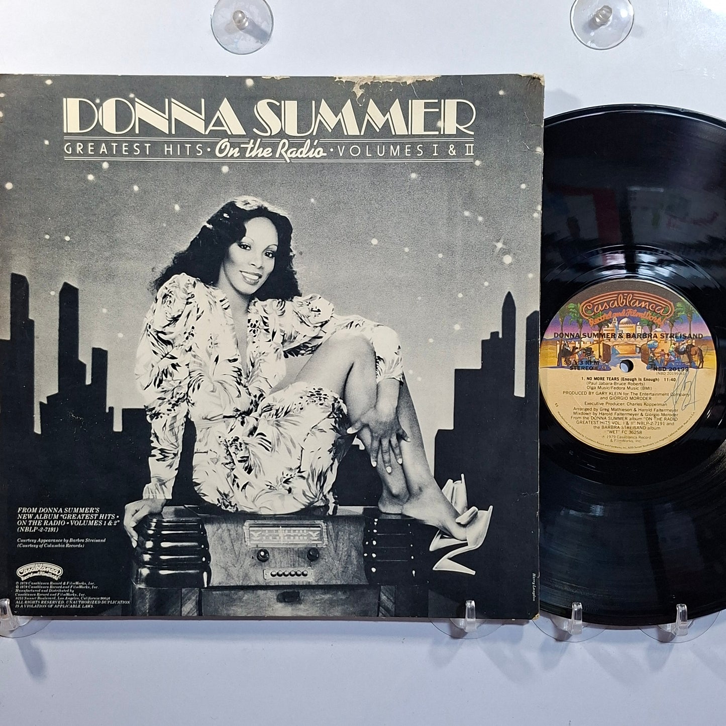 maxi single 12" Barbra Streisand Donna Summer No More Tears Enough Is Enough made usa 1979 disco
