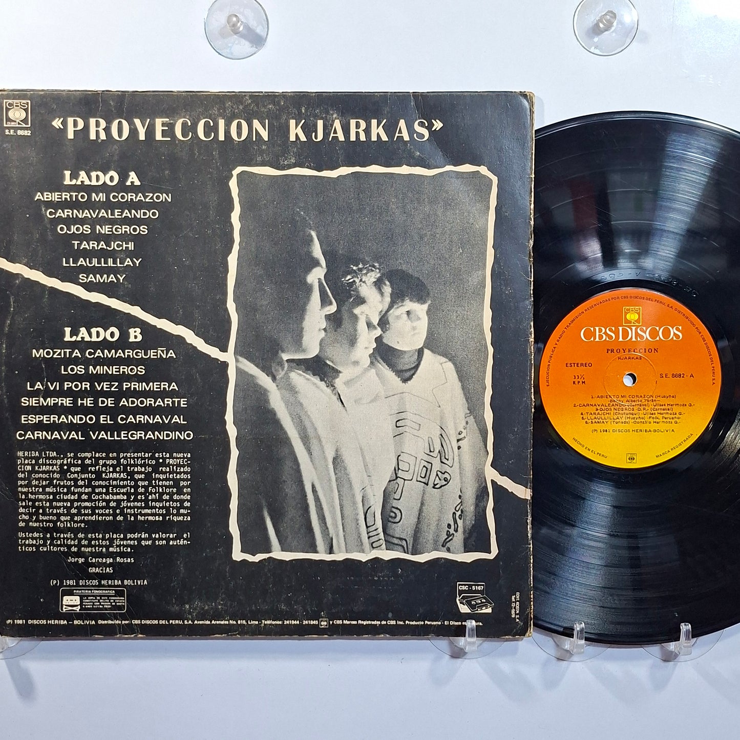 lp Proyeccion Kjarkas Proyeccion Kjarkas made peru 1981 folk bolivia
