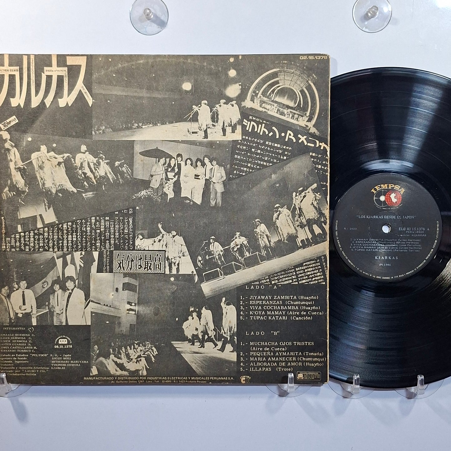 lp Kjarkas Los Kjarkas Desde El Japon made peru 1986 andean folk