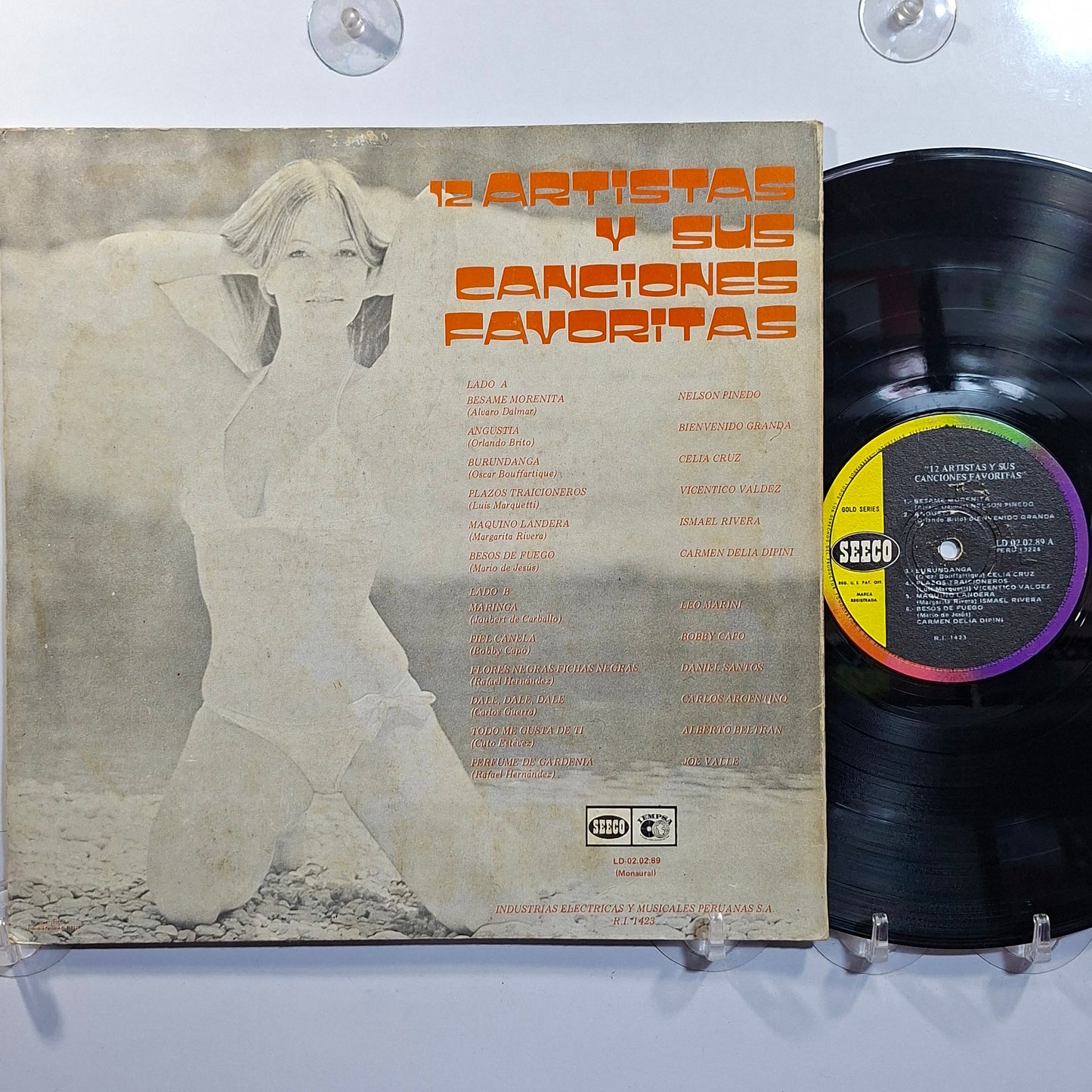 lp 12 artistas y sus canciones favoritas nelson pinedo ismael rivera celia cruz varios made peru 1980 tropical latin