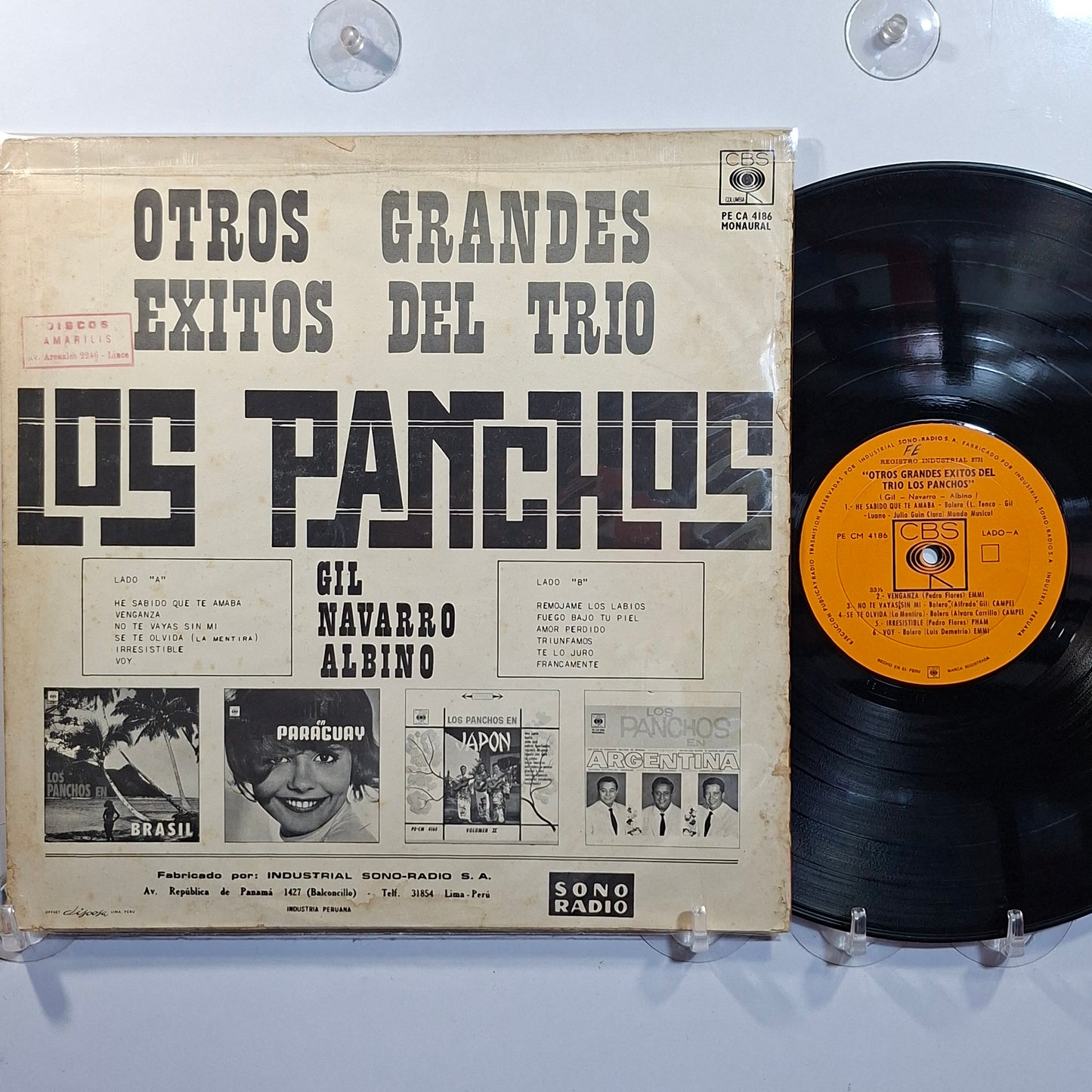 lp Los Panchos Otros Grandes Exitos del Trio Los Panchos made peru 1970 latin bolero