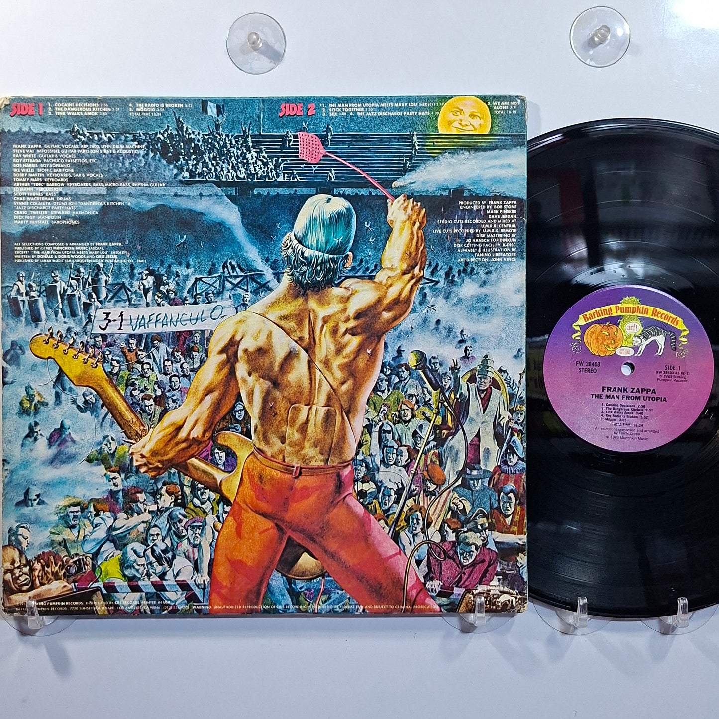 lp Frank Zappa The Man From Utopia made usa 1983 con insert rock