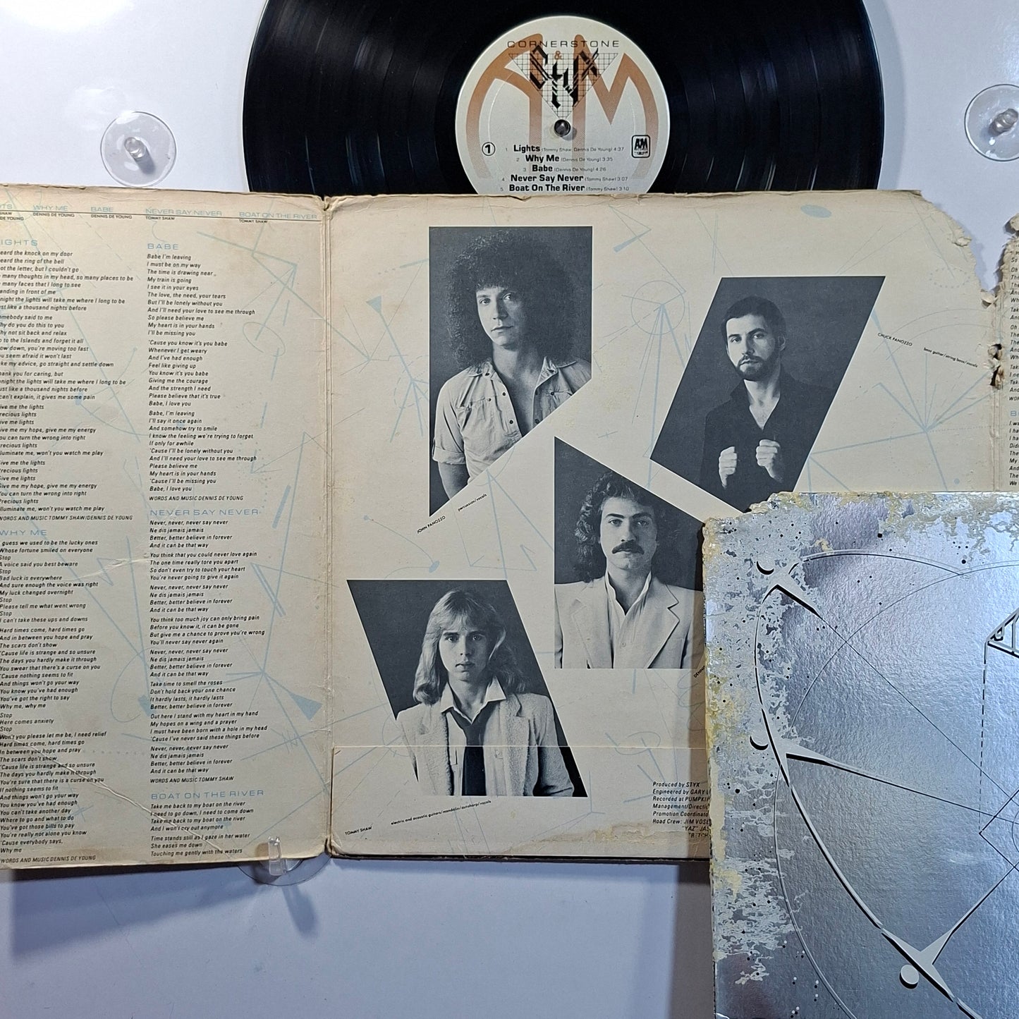 lp Styx Cornerstone made usa 1979 gatefold rock
