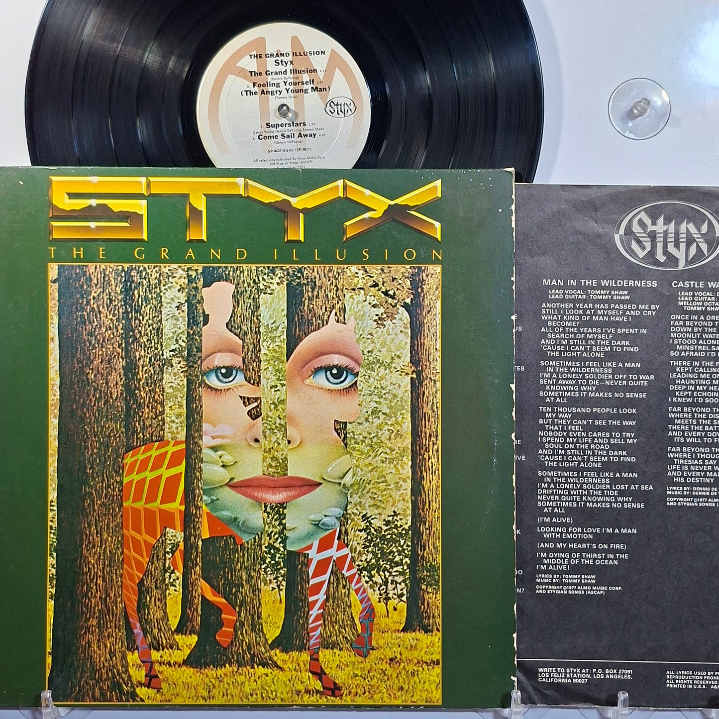 lp Styx The Grand Illusion made usa 1977 con insert rock