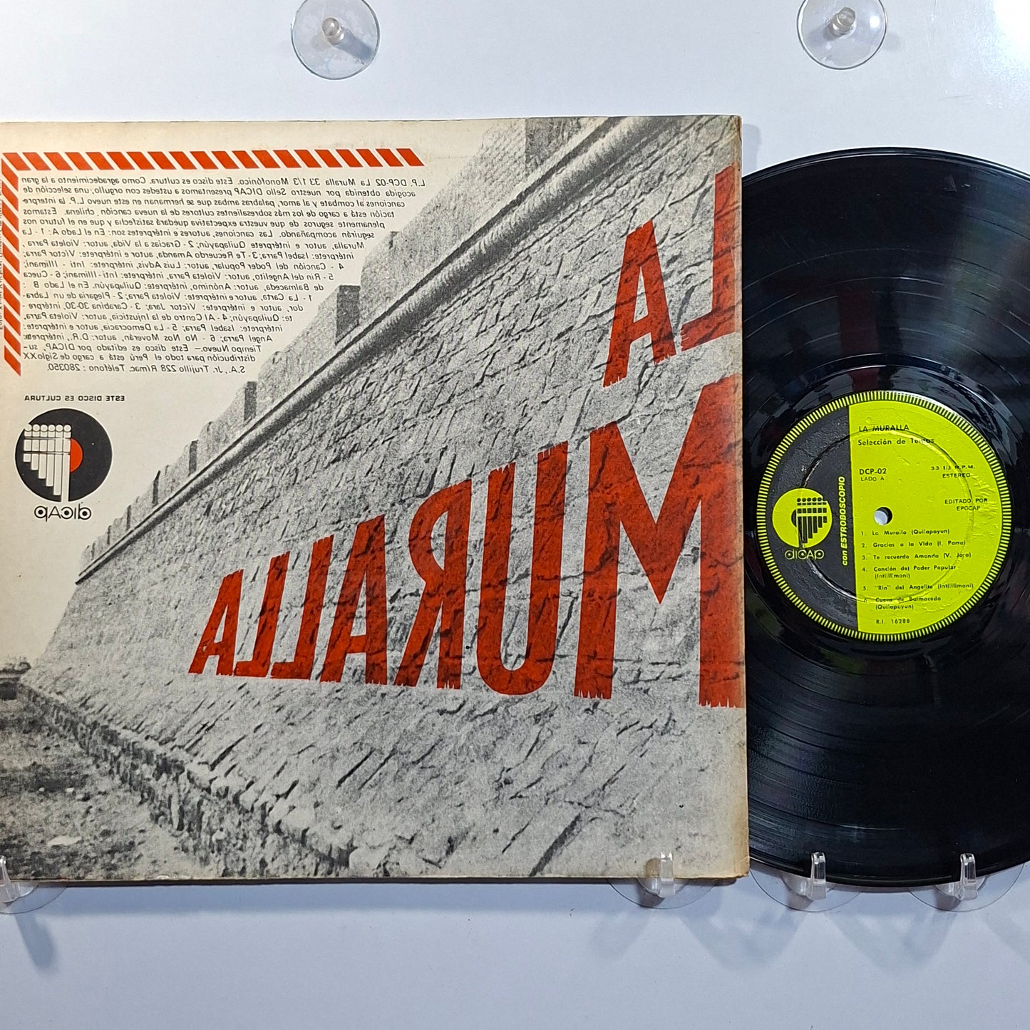lp La Muralla Quilapayun Isabel Parra Inti Illimani varios made peru 1972 latin protesta folk