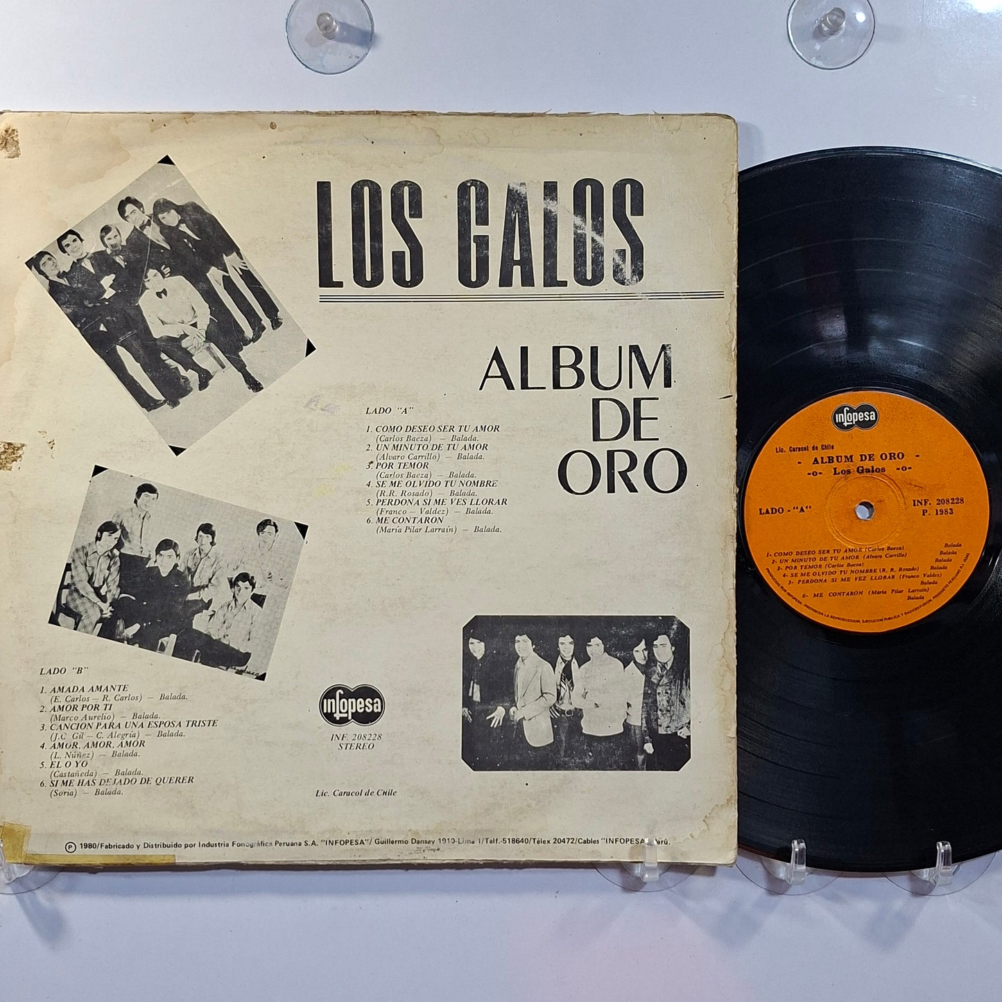 lp Los Galos Album de Oro made peru 1982 latin pop