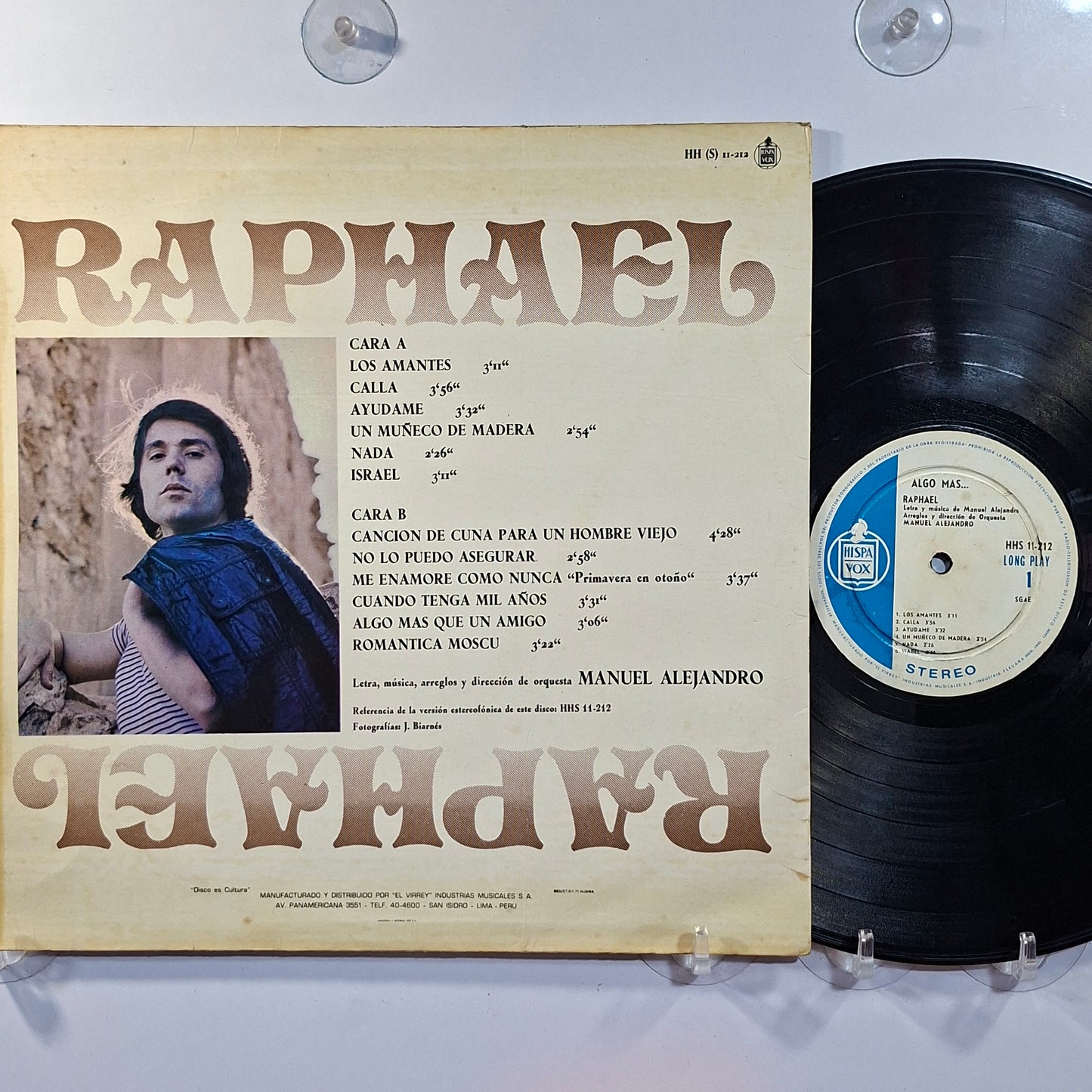 lp Raphael Algo Mas... made peru 1971 balada latin