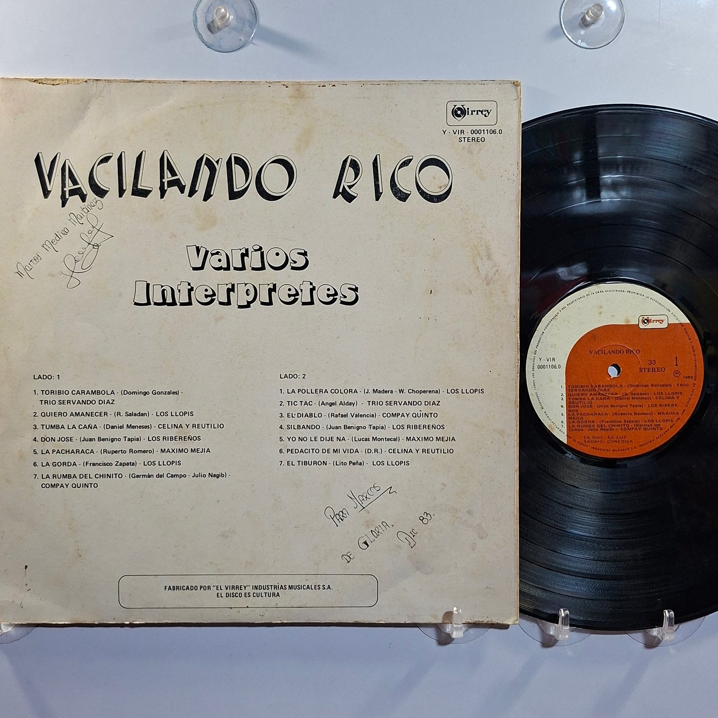 lp Vacilando Rico Los Llopis Compay Quinto Los Ribereños varios made Peru 1980 latin cumbia