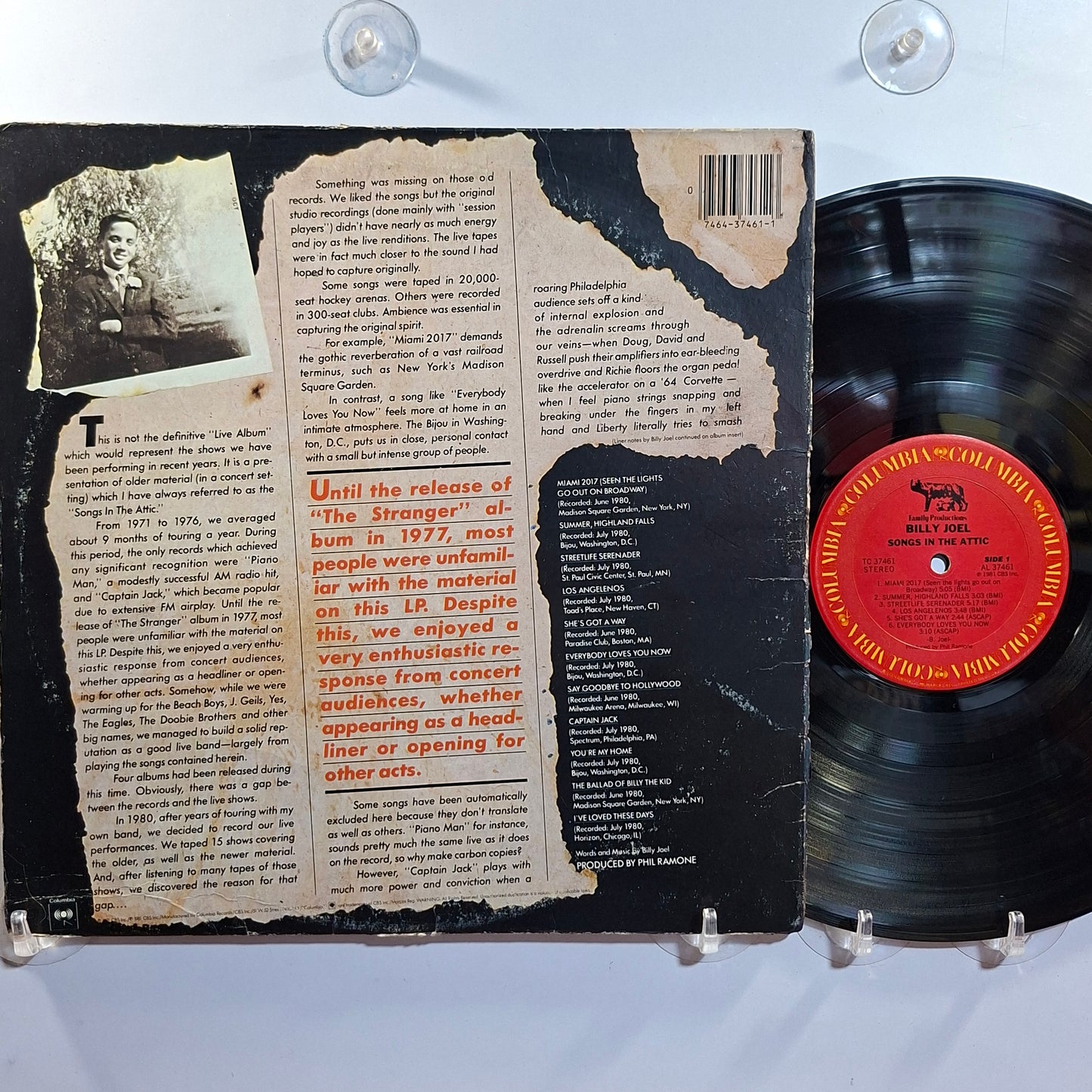 lp Billy Joel Songs in the Attic made usa 1981 gatefold con insert rock