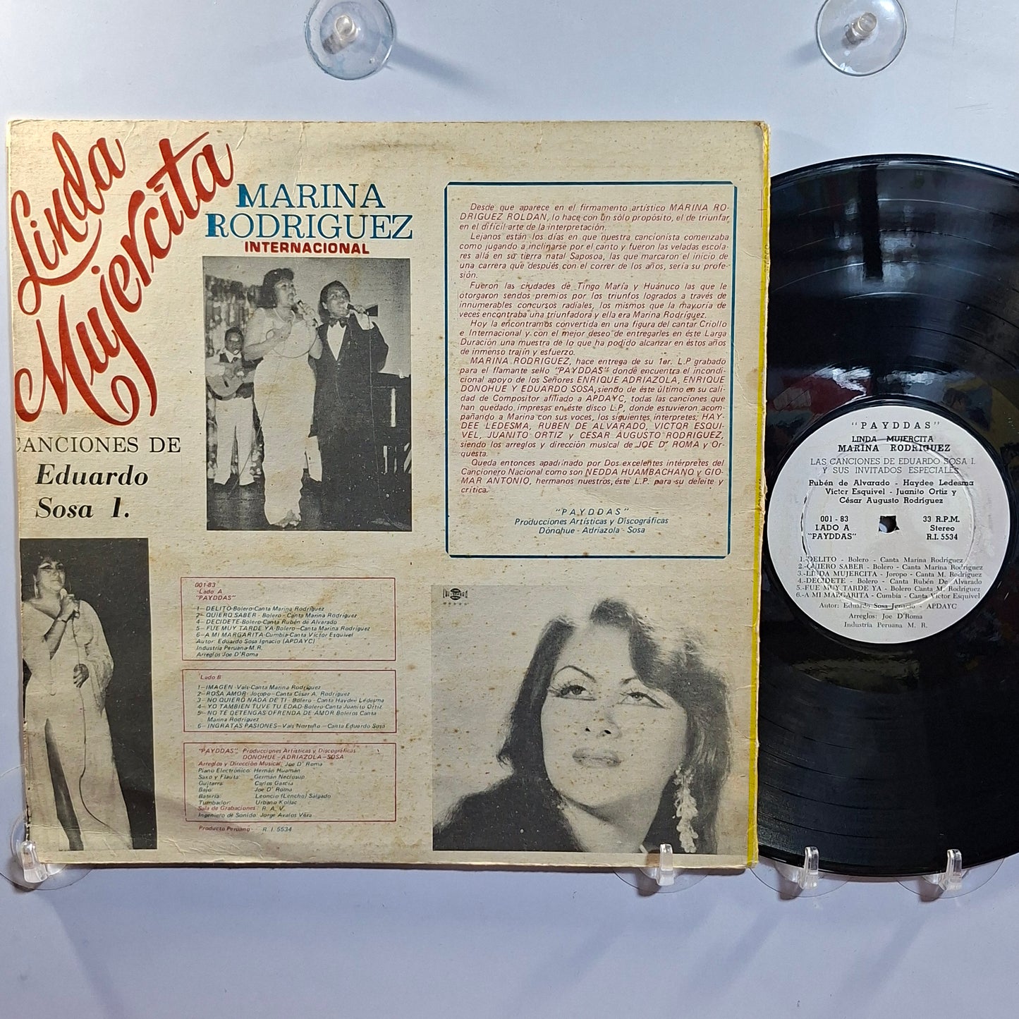 lp Marina Rodriguez Linda Mujercita made peru 1973 latin bolero