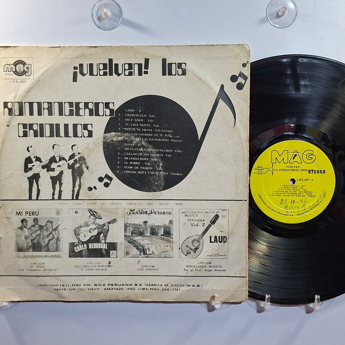 lp Los Romanceros Criollos Vuelven made peru 1971 criollo folk