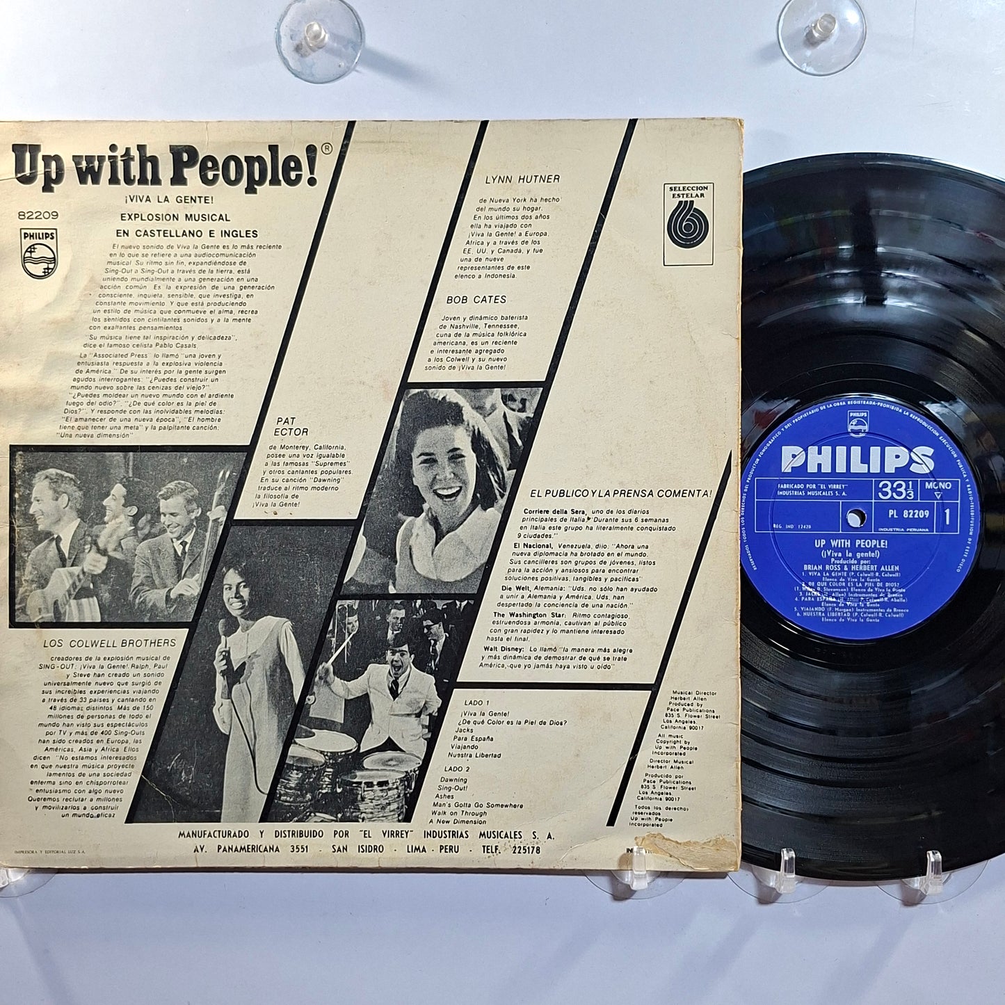 lp Up With People Viva La Gente brian ross herbert allen made peru 1969 soundtrack