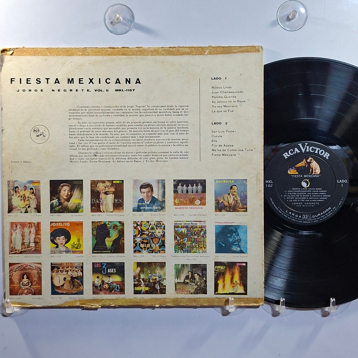 lp Jorge Negrete Fiesta Mexicana made mexico 1959 ranchera folk