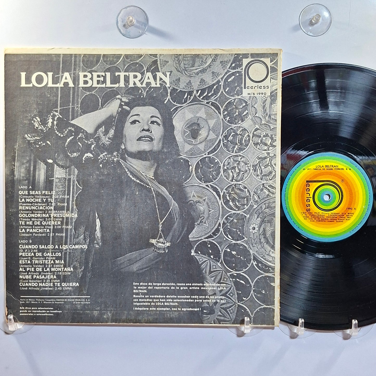 lp Lola Beltran Lola Beltran made mexico 1983 ranchera folk