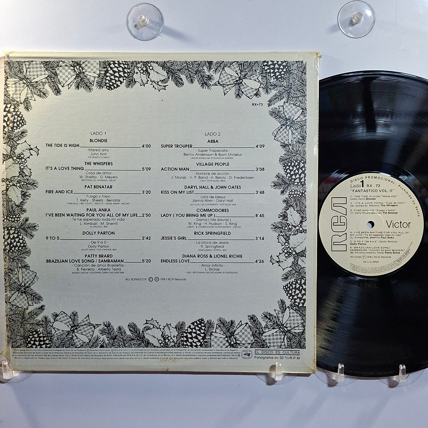 lp Fantastico Vol 2 Blondie Daryl Hall & John Oates ABBA Pat Benatar varios made mexico 1982 soul rock pop