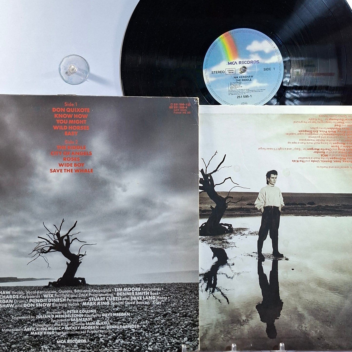 lp Nik Kershaw The Riddle made alemania 1984 con insert Synth pop