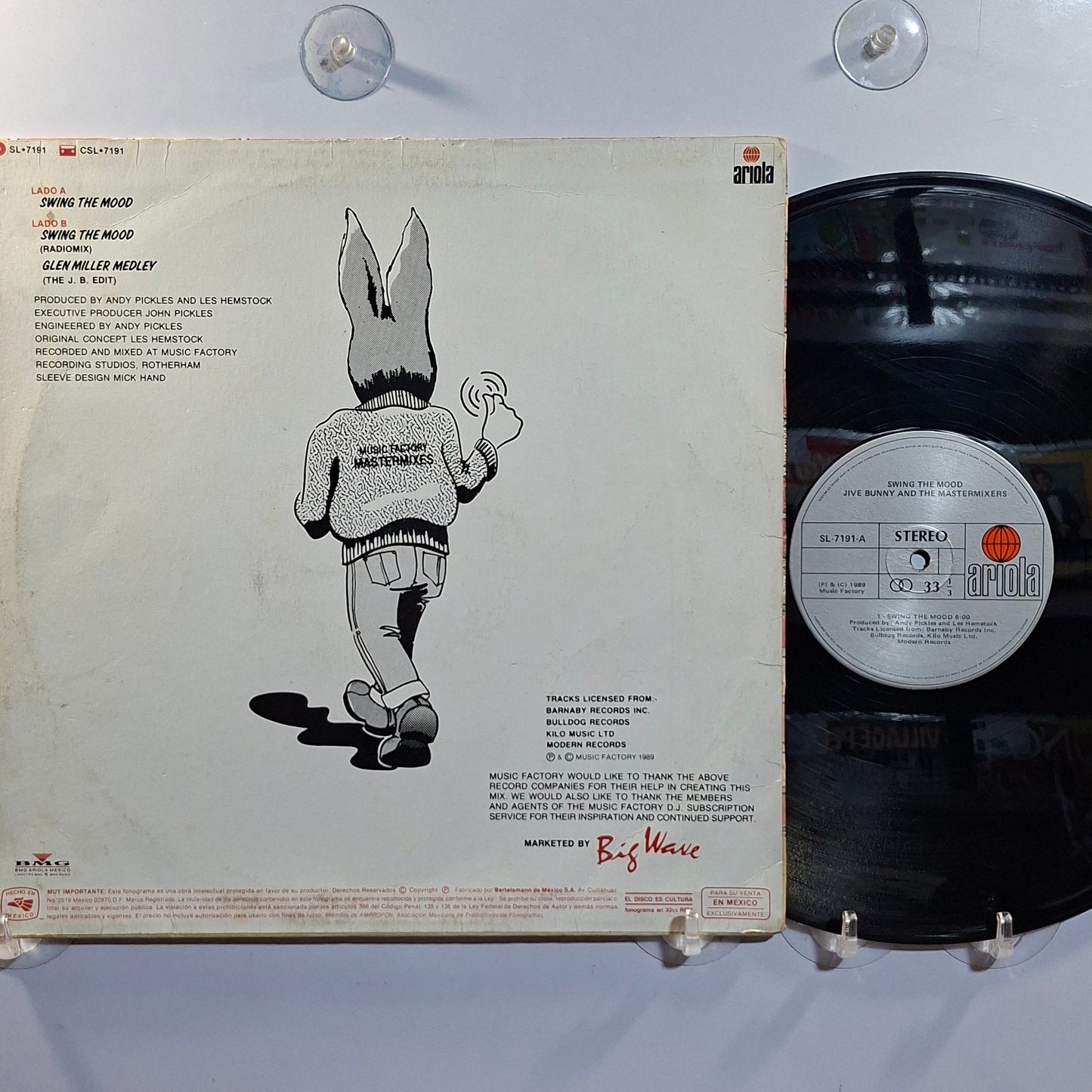 maxi single 12" Jive Bunny And The Mastermixers Swing The Mood made mexico 1989 Rock & Roll