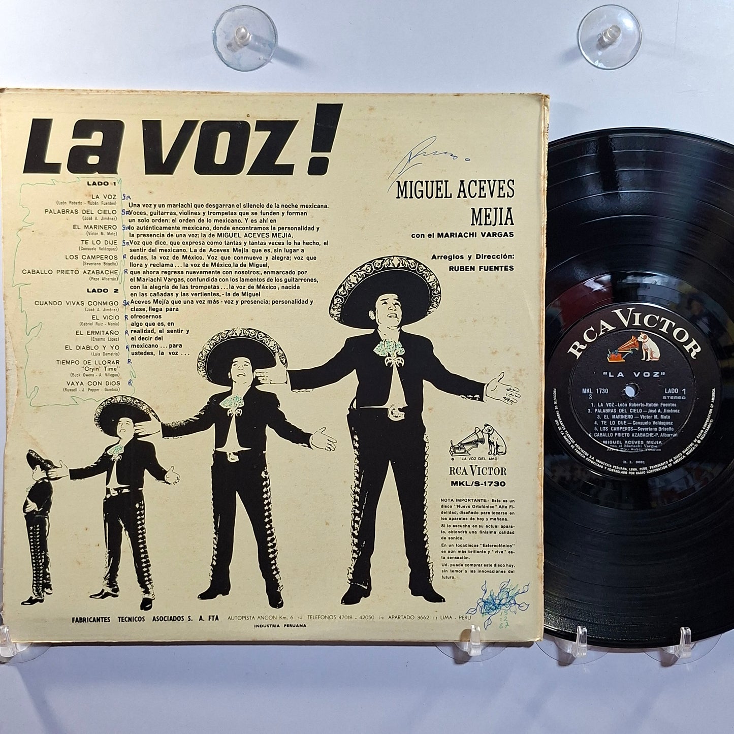 lp Miguel Aceves Mejia la voz made peru 1966 ranchera folk