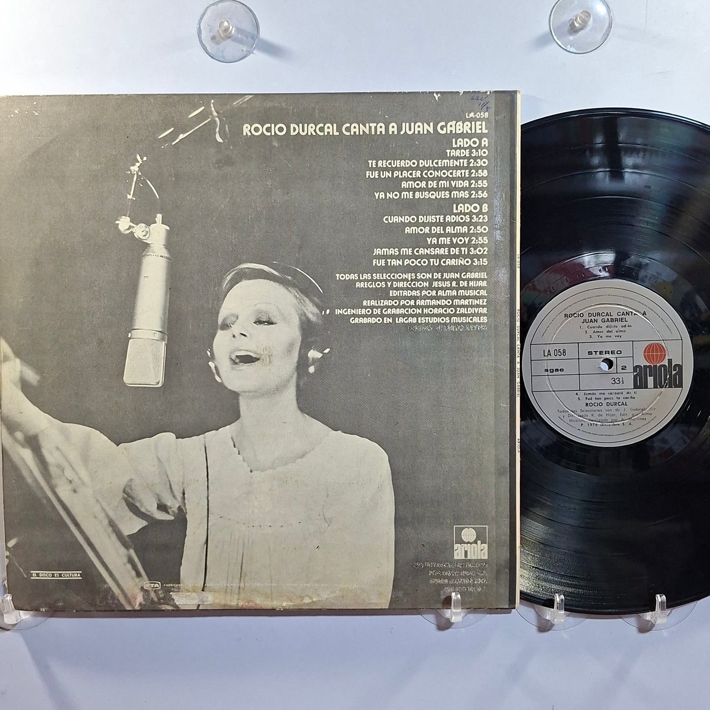 lp Rocio Durcal Rocio Durcal Canta a Juan Gabriel made peru 1977 ranchera latin pop