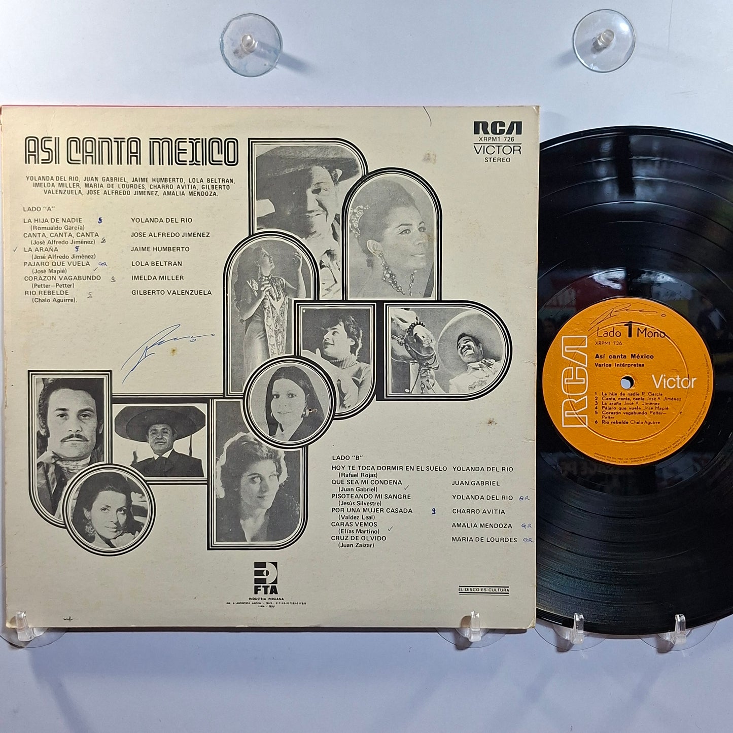 lp Asi Canta Mexico Juan Gabriel Jose Alfredo Jimenez Yolanda Del Rio varios made peru 1980 ranchera latin pop