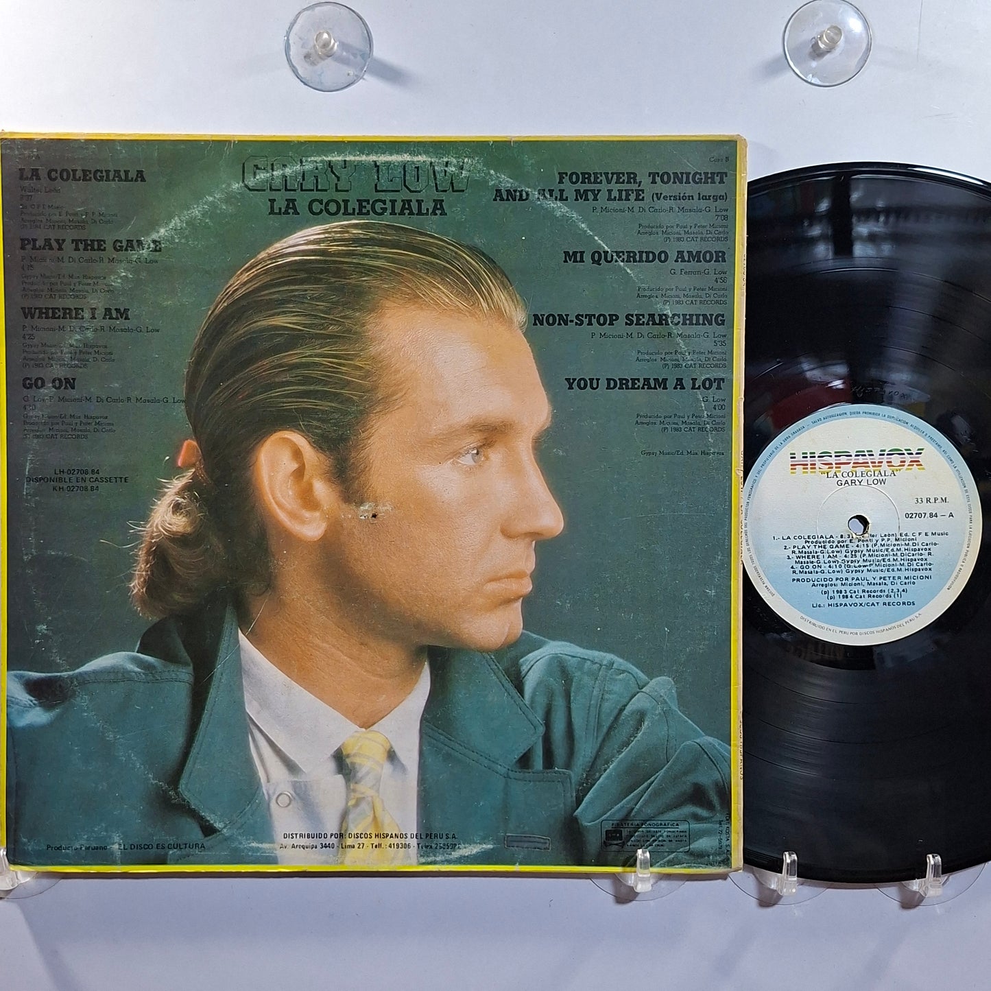 lp Gary Low La Colegiala made peru 1984 Electronic Italo Disco