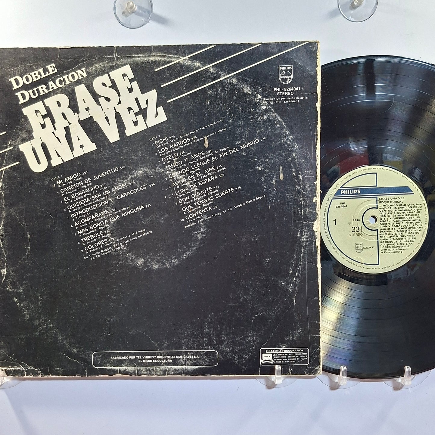 lp Rocio Durcal Erase Una Vez made peru 1986 musical soundtrack