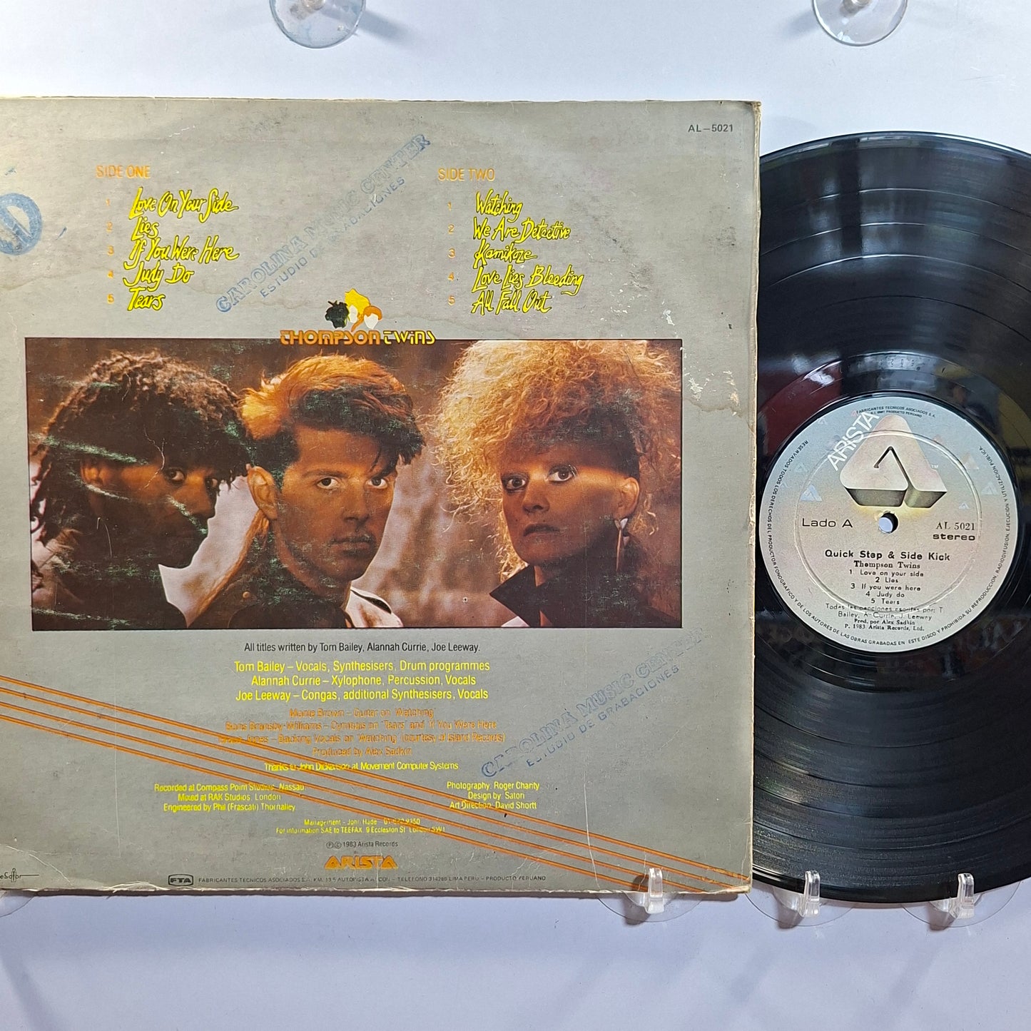 lp Thompson Twins Quick Step & Side Kick made peru 1983 rock