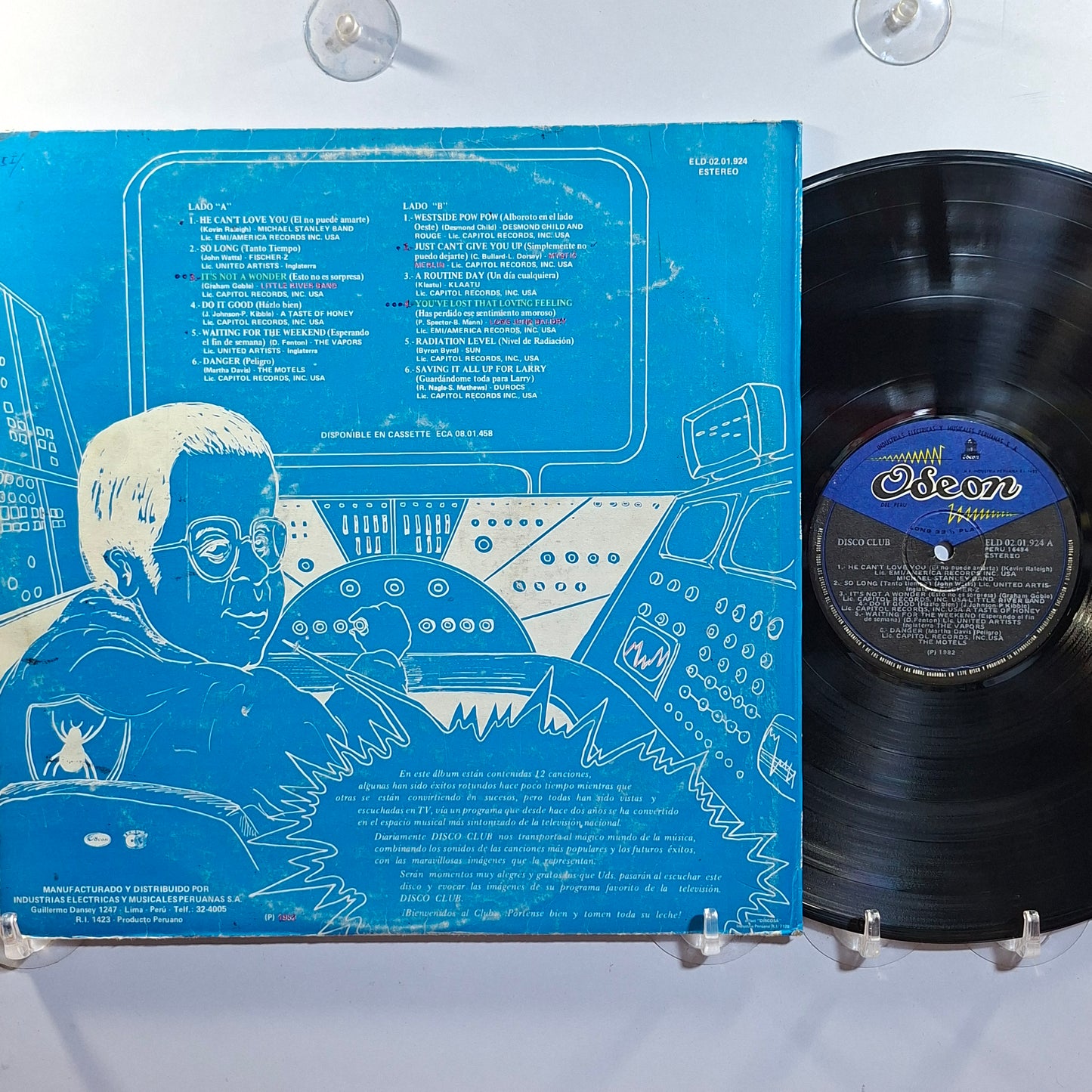 lp disco club the motels the vapors michael stanley band varios made peru 1982 rock