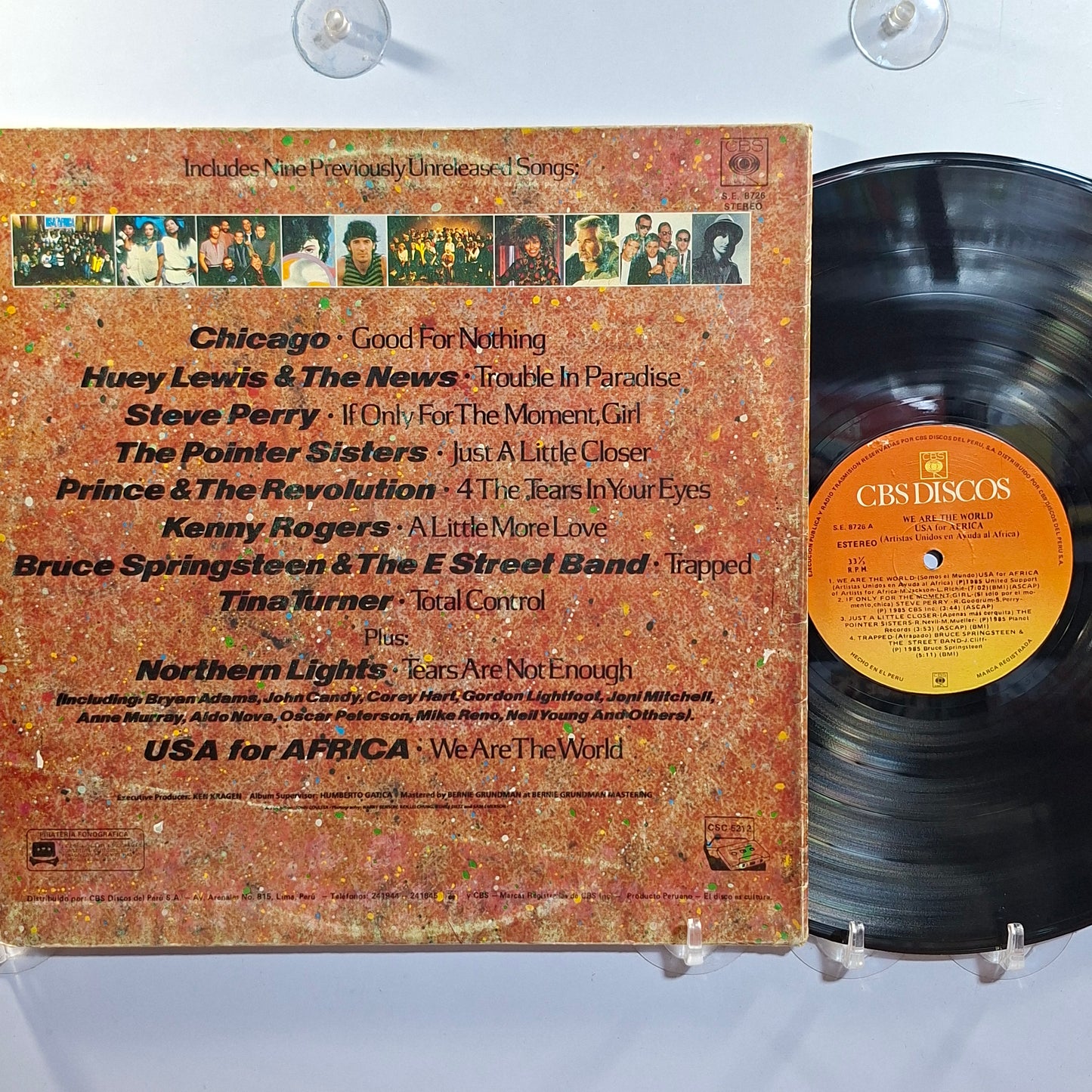 lp USA For Africa We Are The World made peru 1985 gatefold pop rock