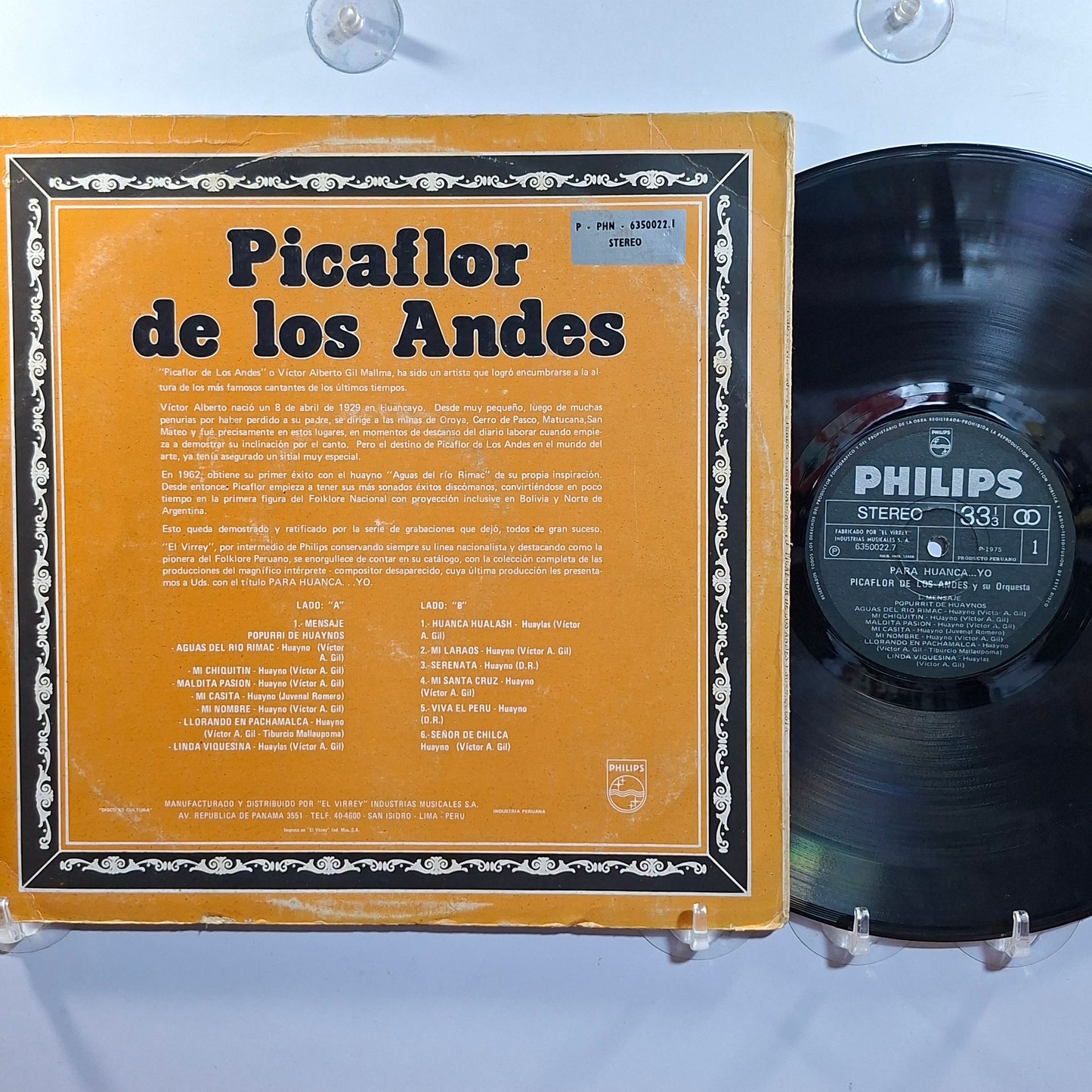 lp Picaflor de los Andes Para Huanca Yo made peru 1976 huayno folk