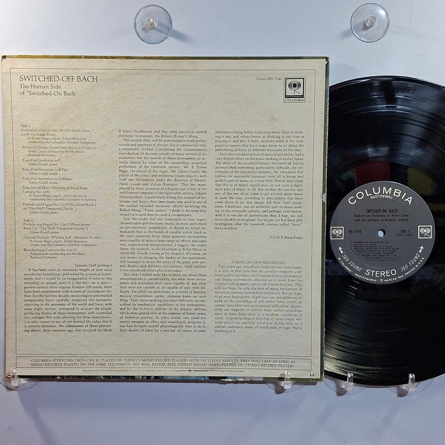 lp Switched Off Bach Johann Sebastian Bach made usa 1969 clasico
