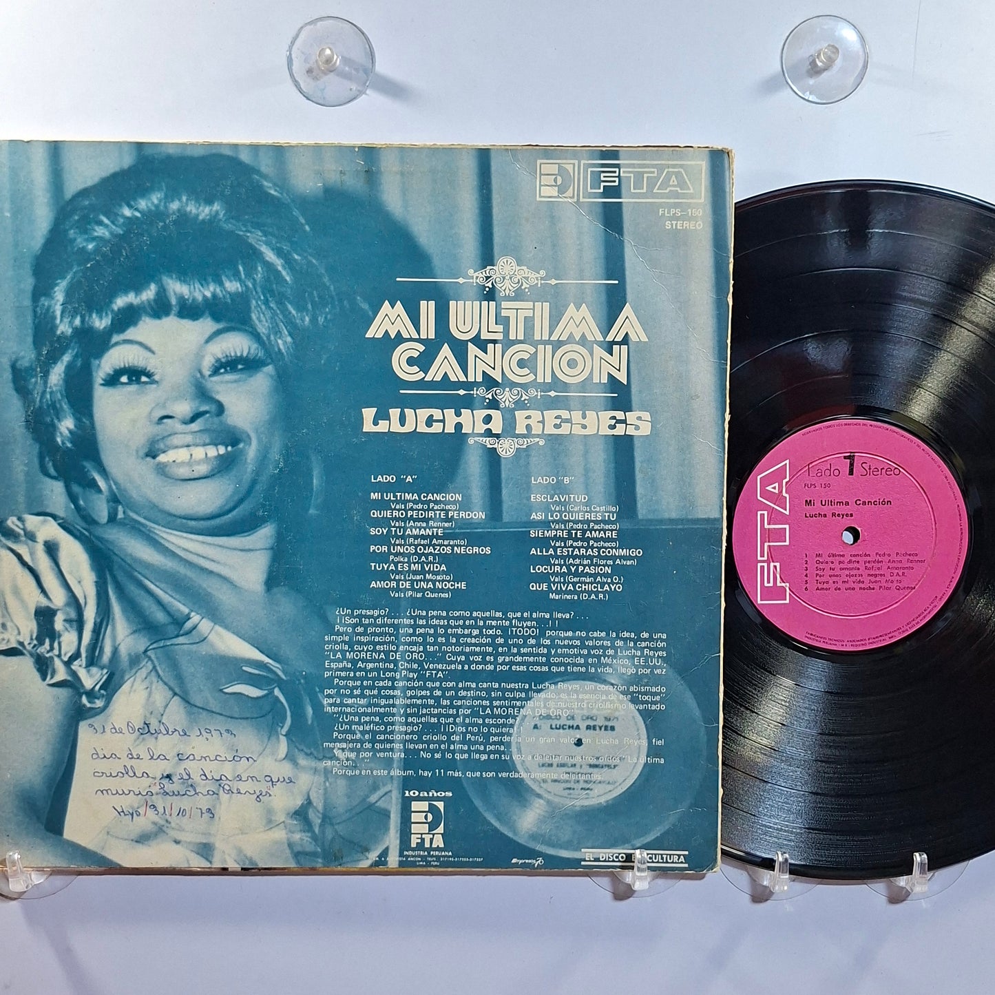 lp Lucha Reyes Mi Ultima Cancion made peru 1973 criolla folk