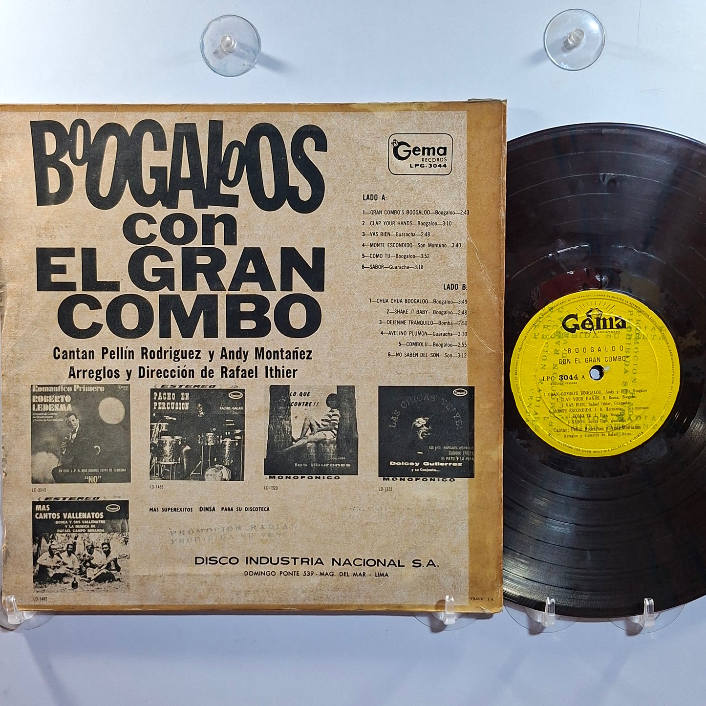 lp El Gran Combo Boogaloos Con El Gran Combo made peru 1967 disco color tropical latin