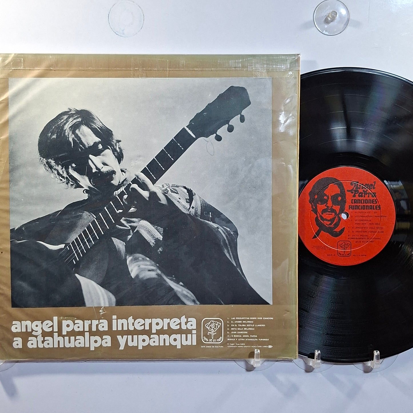 lp Angel Parra Canciones Funcionales Angel Parra Interpreta A Atahualpa Yupanqui made chile 1969 latin protesta folk
