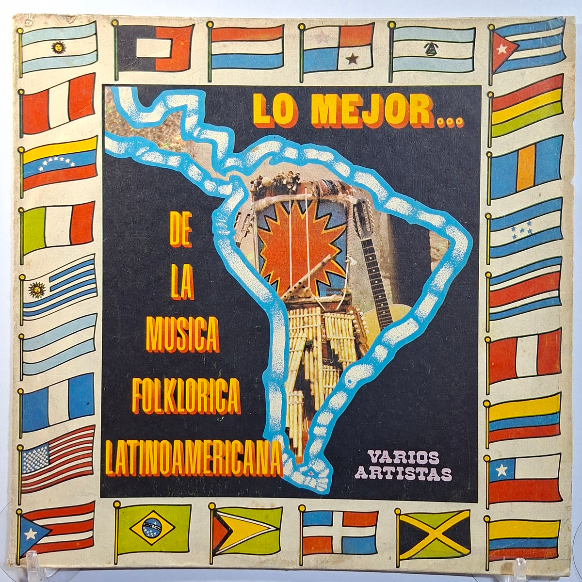 lp Lo Mejor de la Musica Folklorica LatinoAmericana Los Humahuaquenos Los Uros Paja Brava varios made peru 1980 latin folk