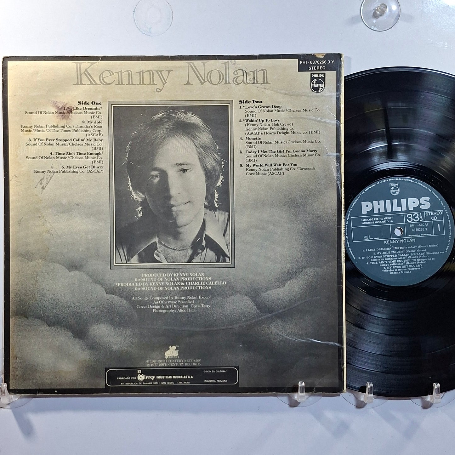 lp Kenny Nolan Kenny Nolan made peru 1977 pop