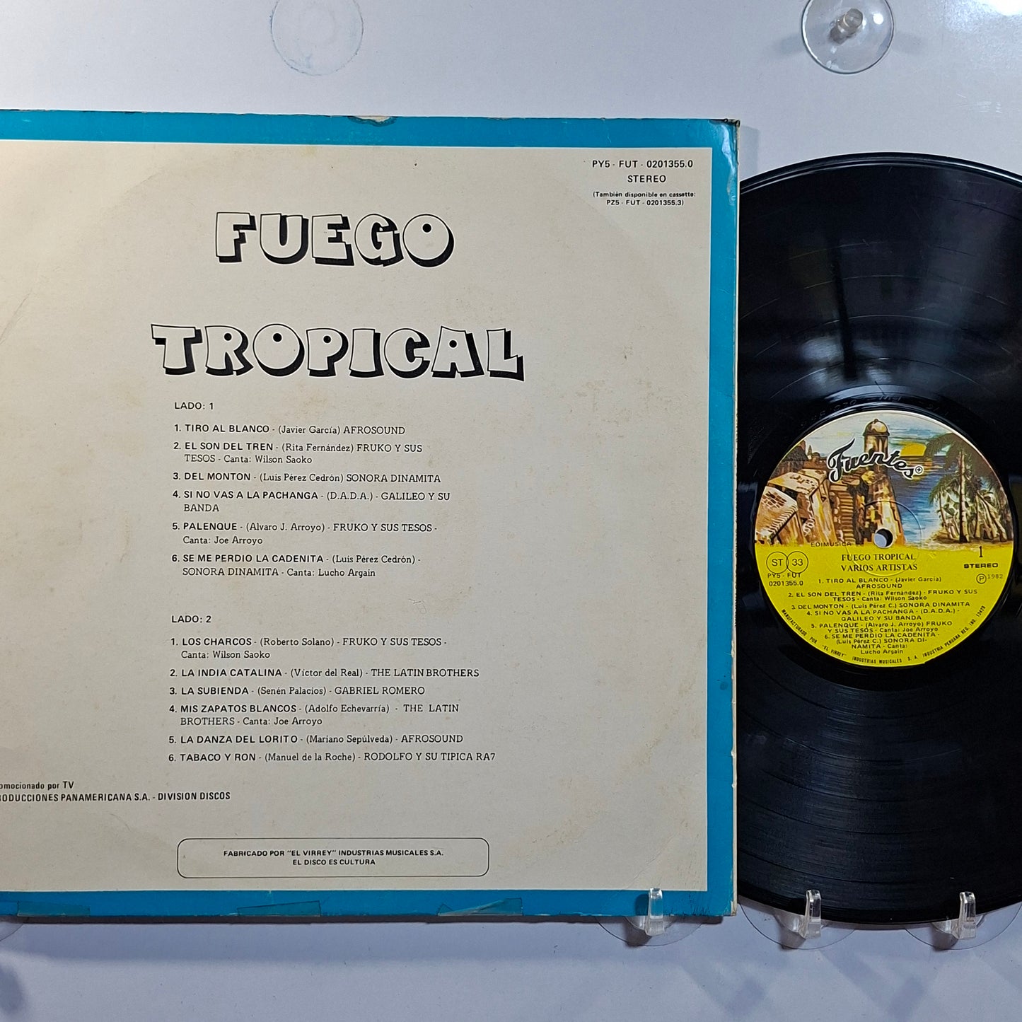 lp Fuego Tropical The Latin Brothers Fruko Y Sus Tesos La Sonora Dinamita varios made Peru 1982 latin cumbia