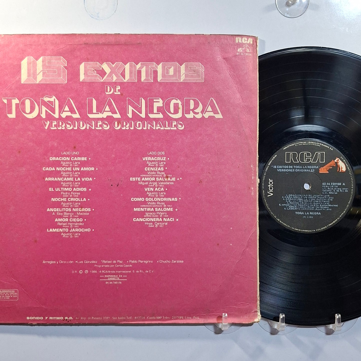 lp Toña La Negra 15 Exitos De Tona La Negra made peru 1986 latin bolero