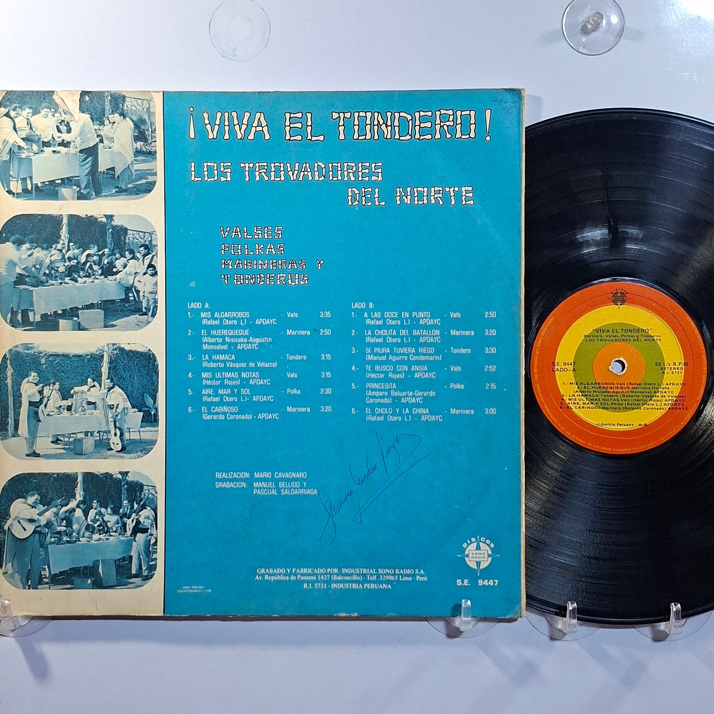 lp Los Trovadores Del Norte Viva El Tondero made peru 1973 tondero vals folk