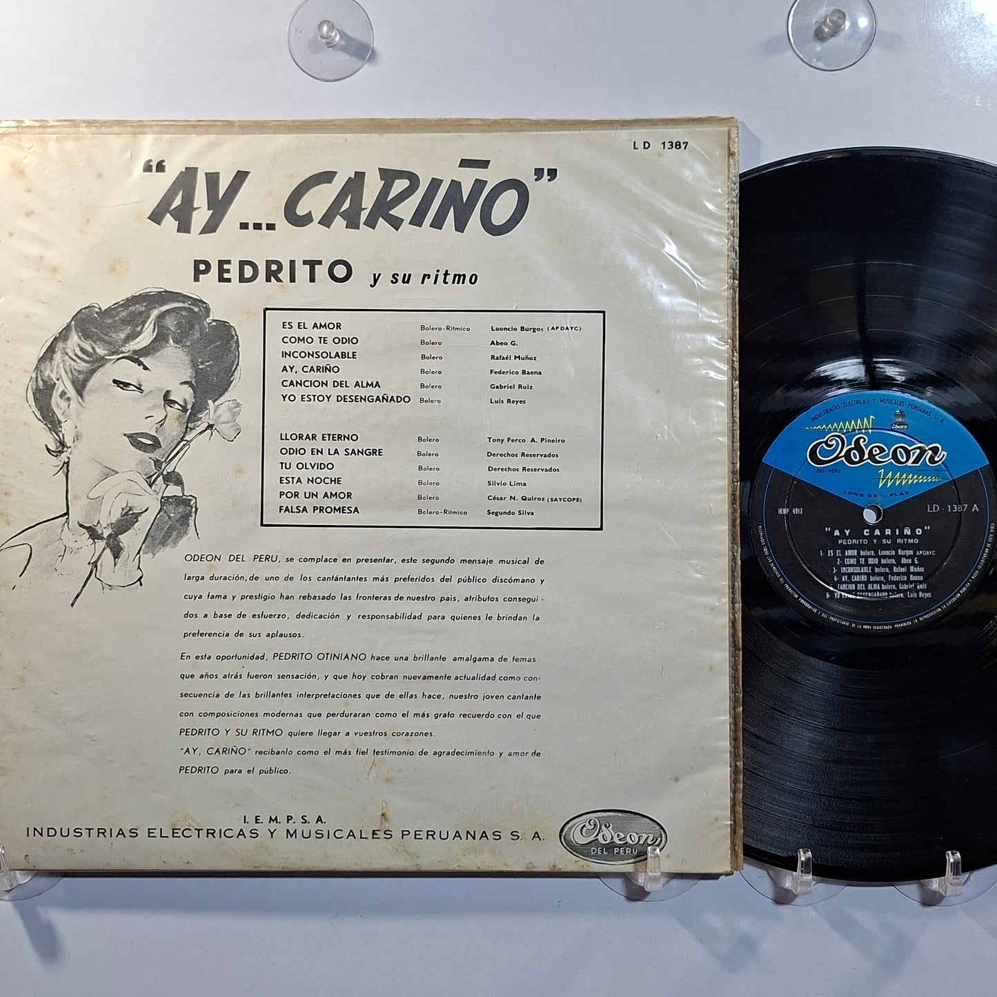 lp Pedrito Otiniano Ay Cariño made peru 1964 latin bolero