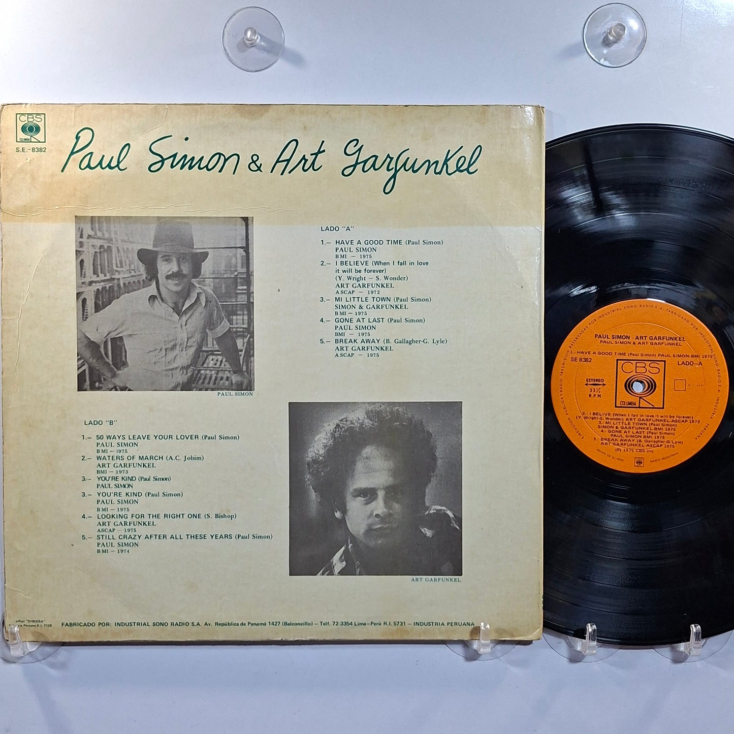 lp Simon & Garfunkel Paul Simon & Art Garfunkel made peru 1975 rock