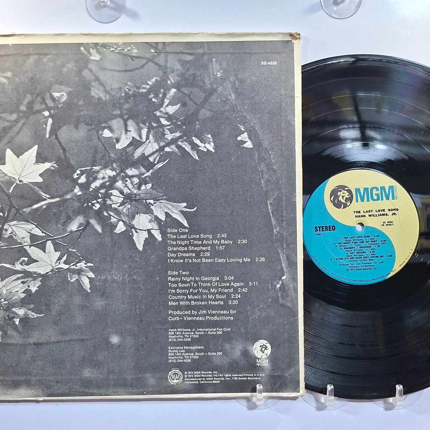 lp Hank Williams Jr The Last Love Song made usa 1974 country folk