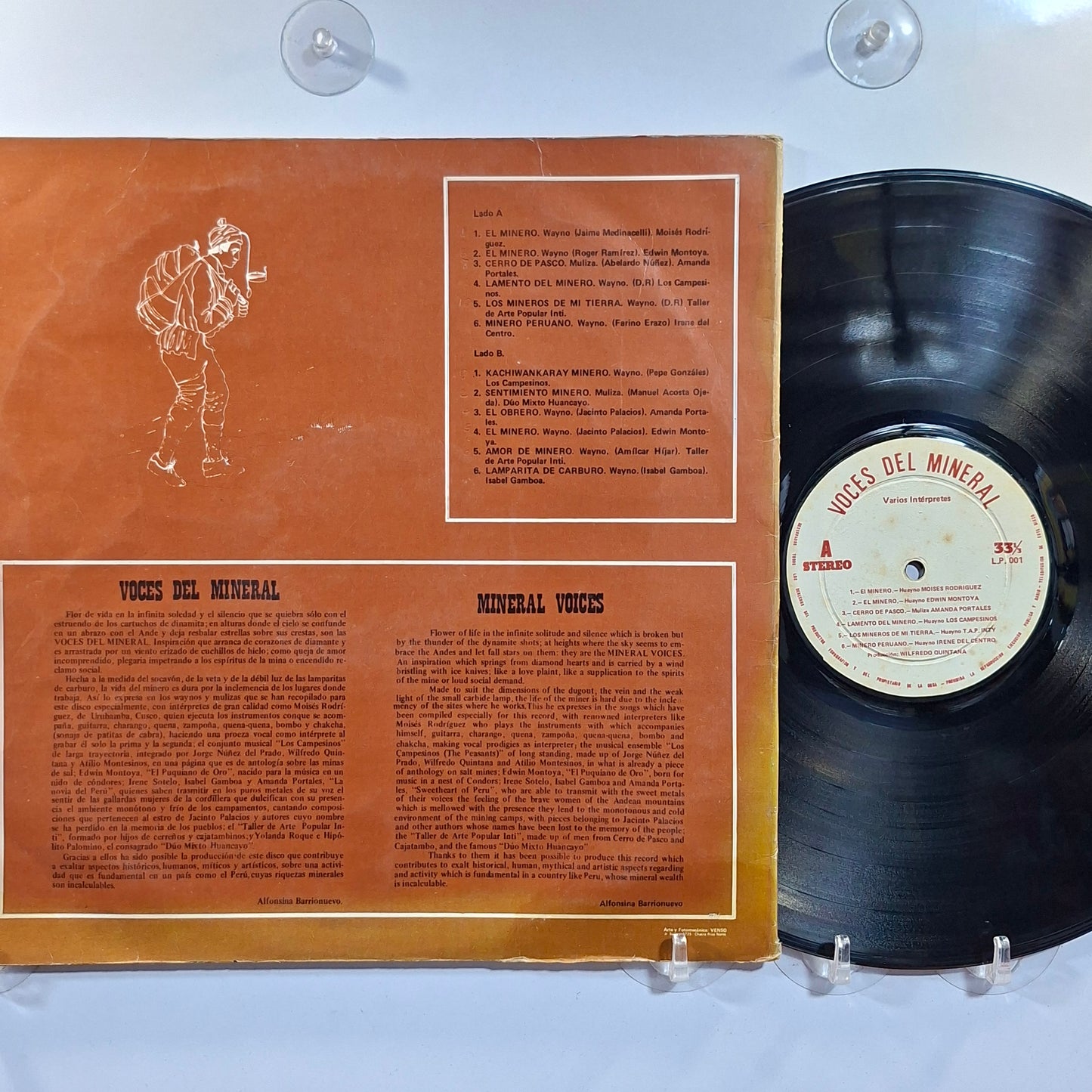 lp Voces del Mineral amanda portales edwin montoya los campesinos varios made peru 1980 gatefold huayno folk