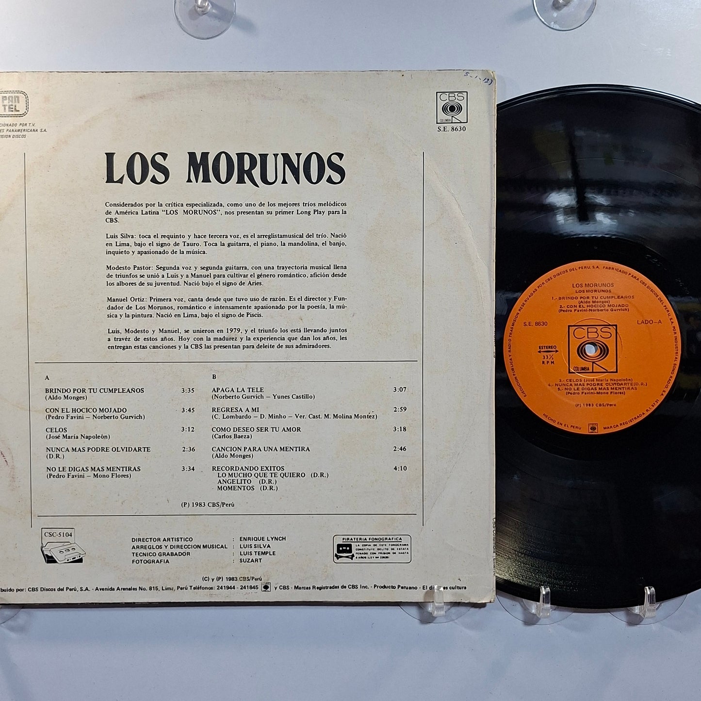 lp Los Morunos Los Morunos made peru 1983 latin bolero