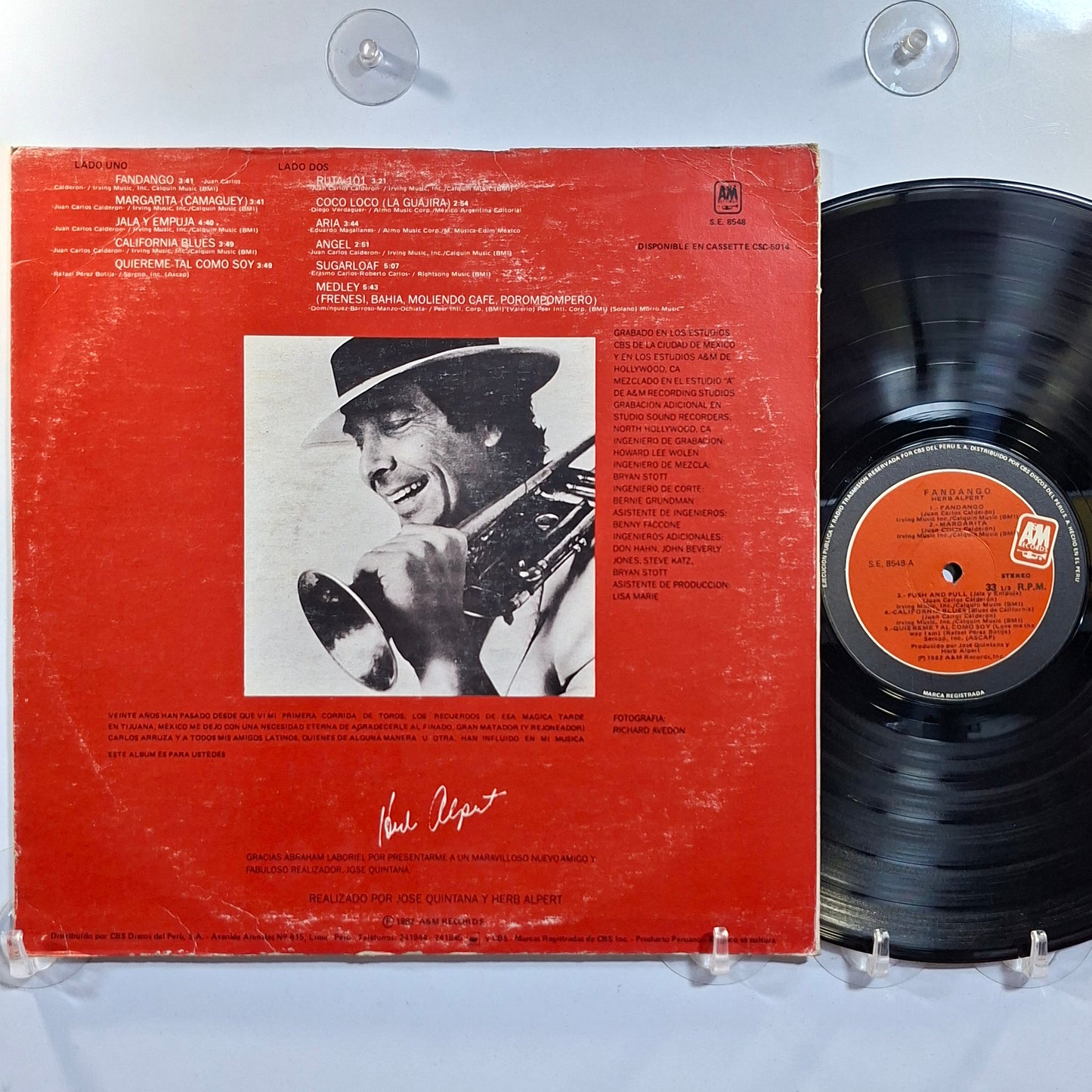 lp Herb Alpert Fandango made peru 1982 jazz pop