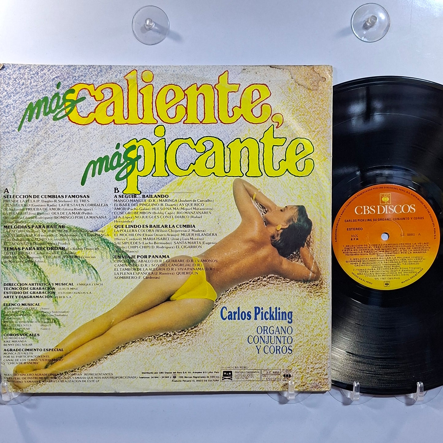 lp Carlos Pickling Mas Caliente Mas Picante made peru 1987 latin cumbia