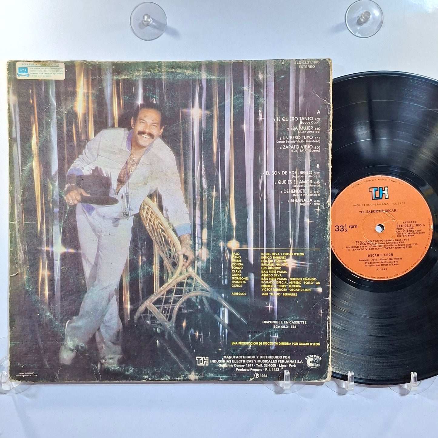lp Oscar D Leon El Sabor De Oscar made peru 1983 salsa