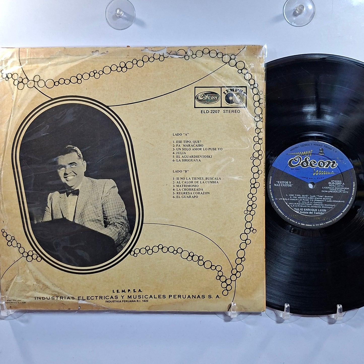 lp Tulio Enrique Leon Exitos y Mas Exitos made peru 1972 latin cumbia