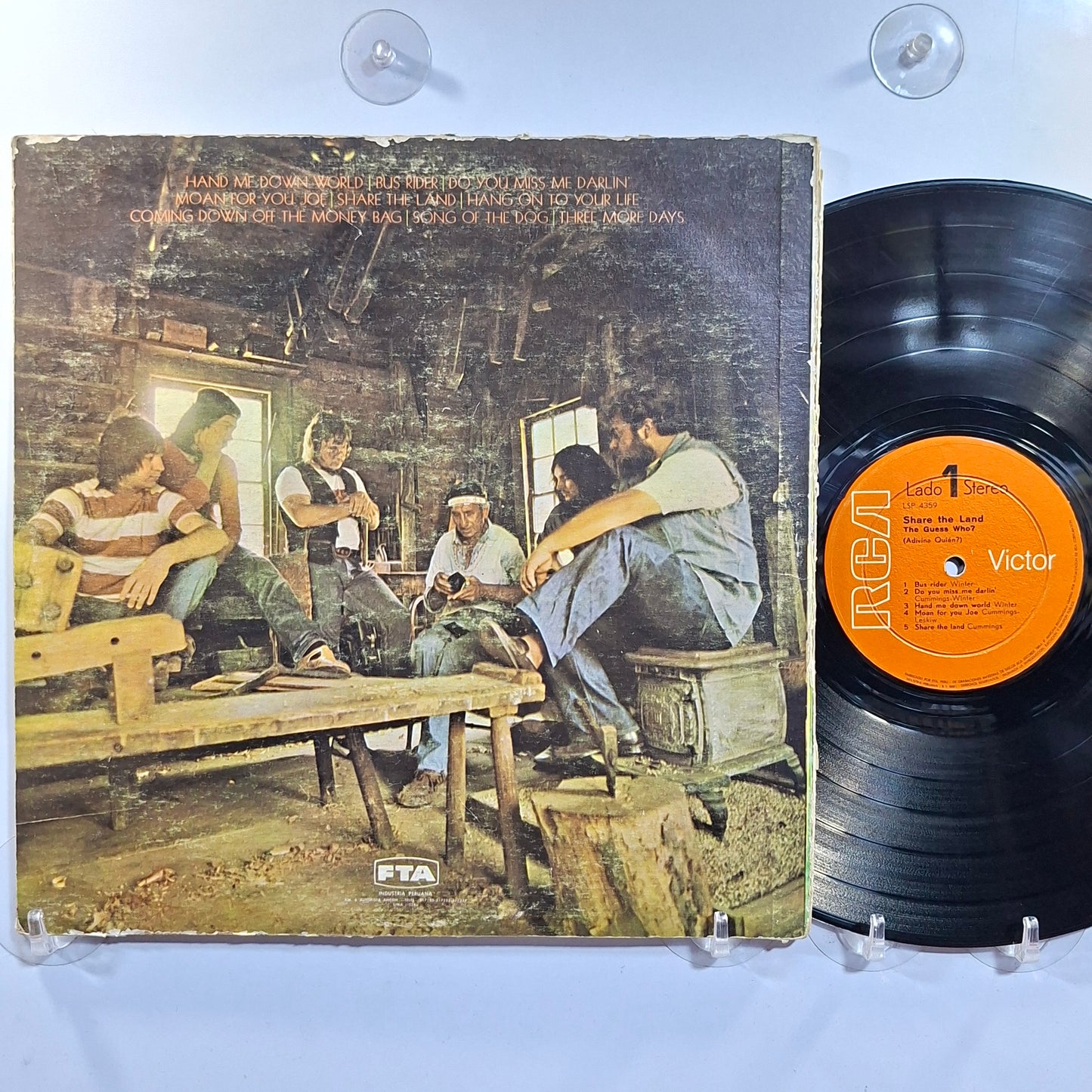 lp The Guess Who Share the Land made peru 1970 gatefold rock