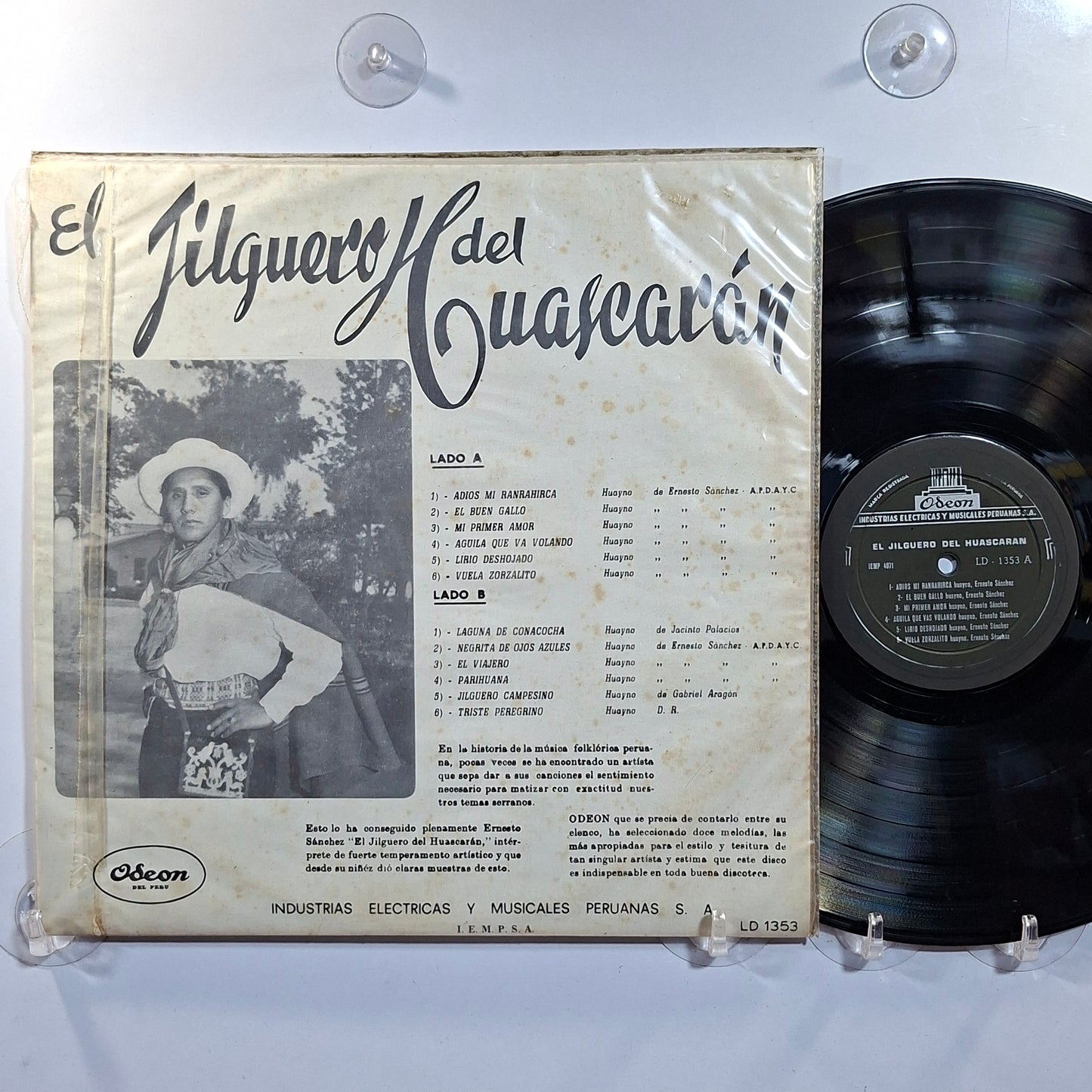 lp El Jilguero del Huascaran made peru 1970 sello negro huayno folk